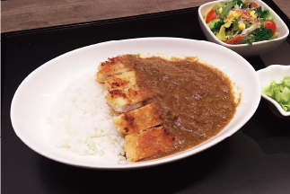 カツカレーセット